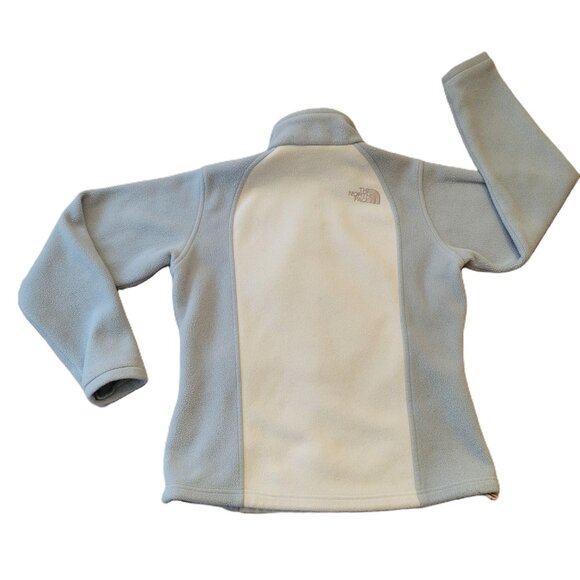 The North Face Women’s Two-Tone Blue Full Zip Fleece Jacket Size Medium - Picture 2 of 10